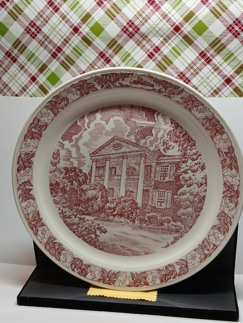Vintage Vernon Kilns historic Rosalie Mansion in Natchez, MI Souvenir Plate